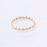 twist ring yellow gold 