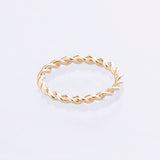 twist ring yellow gold 