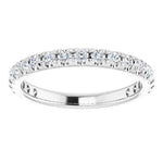 white gold 4 claw diamond wedding ring
