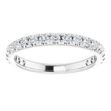 white gold 4 claw diamond wedding ring