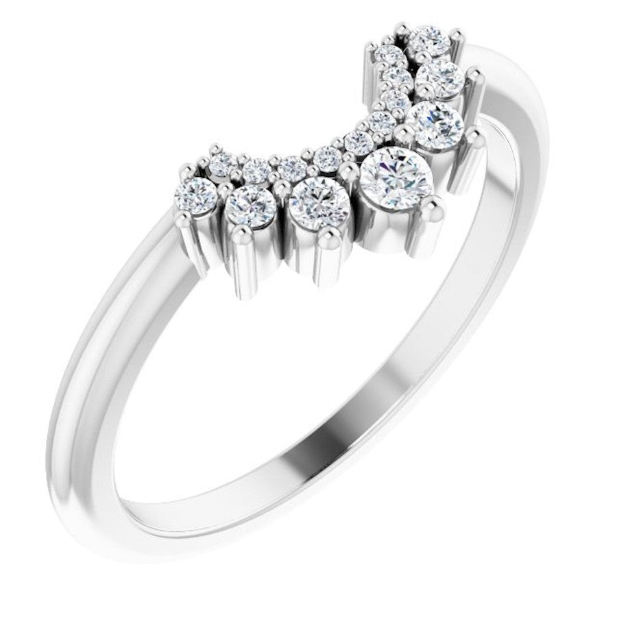 white gold crown ring with a double halo of round diamonds 2