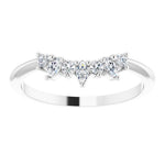 white gold diamond crown ring with round diamonds and marquise diamonds