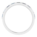 white gold eternity ring with baguette cut diamonds 2