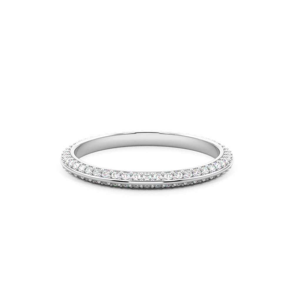 white gold knife edge diamond wedding ring