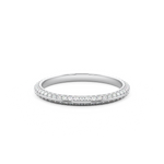 white gold knife edge diamond wedding ring