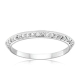 Sassi | Diamond Knife Edge Wedding Ring