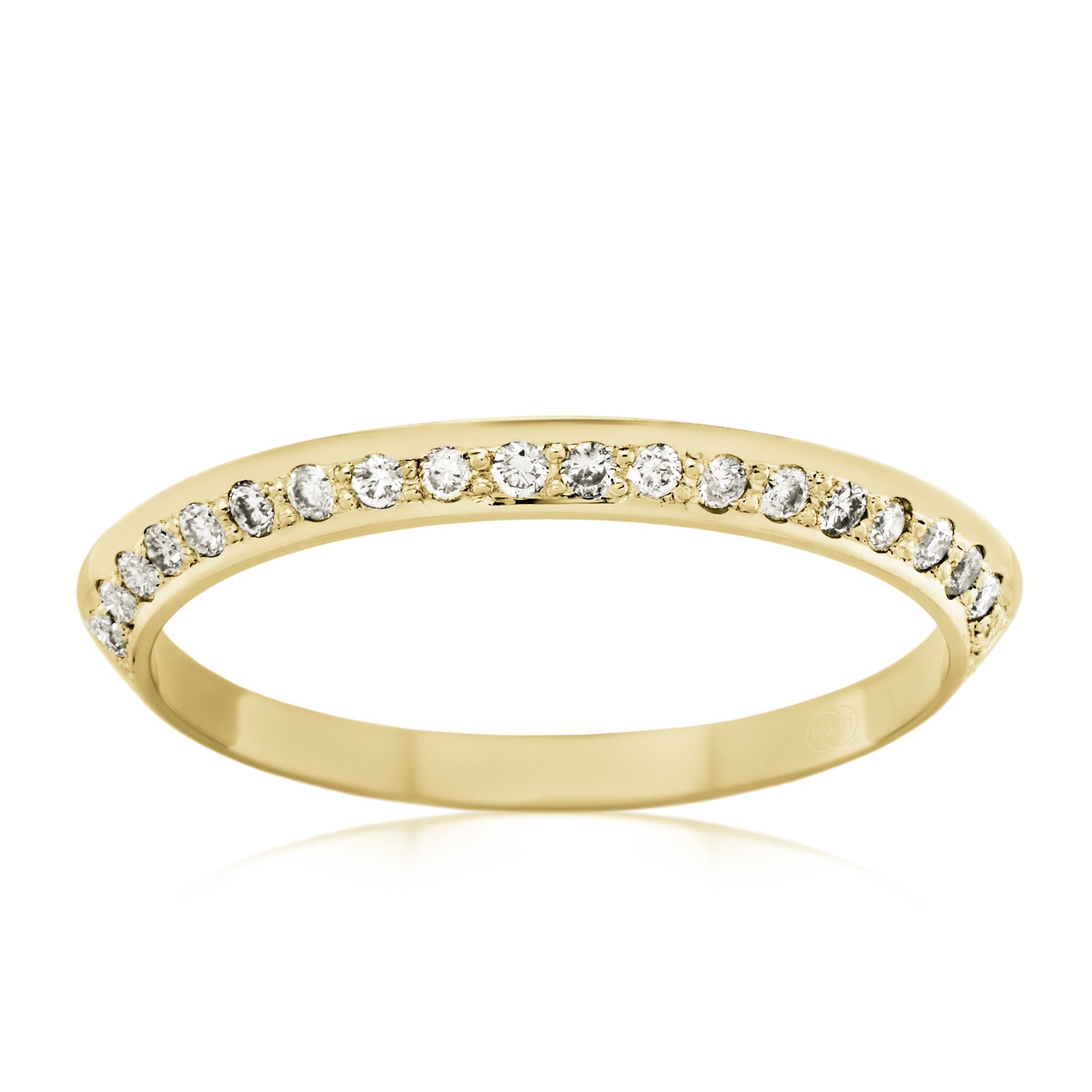 Sassi | Diamond Knife Edge Wedding Ring
